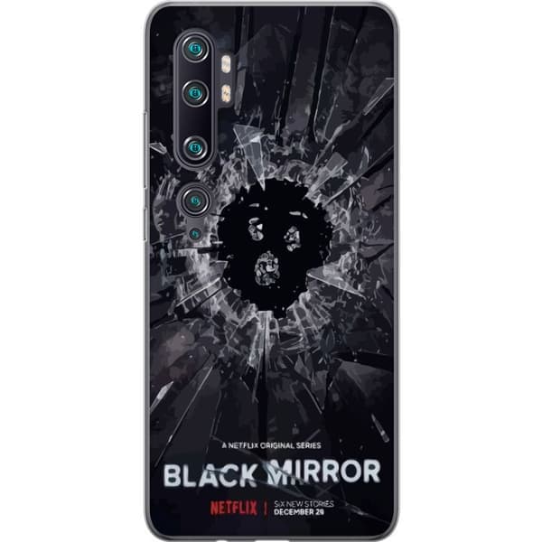 Xiaomi Mi Note 10 Pro Gjennomsiktig deksel Black Mirror Sci-Fi Netflix Serie Dystopi Teknologi Cyberpunk Mørkt TV Videospill Tema