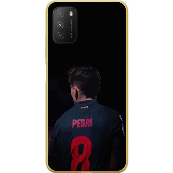 Xiaomi Poco M3 Läpinäkyvä kuori Pedri FC Barcelona Jalkapallo Espanjalainen Keskikenttäpelaaja Maali Urheilumotivaatio Fanit Lapset Nuoret