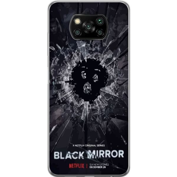 Xiaomi Poco X3 NFC Gjennomsiktig deksel Black Mirror Sci-Fi Netflix Serie Dystopi Teknologi Cyberpunk Mørkt TV Videospill Tema
