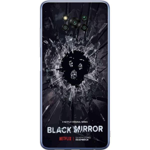 Xiaomi Poco X3 Pro Gjennomsiktig deksel Black Mirror Sci-Fi Netflix Serie Dystopi Teknologi Cyberpunk Mørkt TV Videospill Tema
