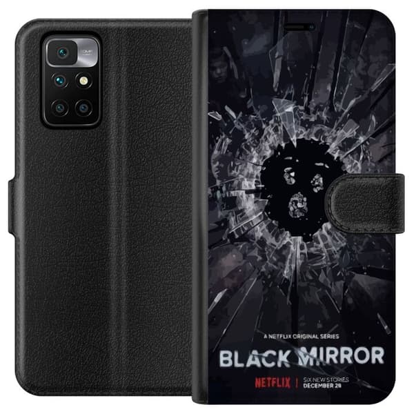 Xiaomi Redmi 10 Lommeboketui Black Mirror Sci-Fi Netflix Serie Dystopi Teknologi Cyberpunk Mørkt TV Videospill Tema