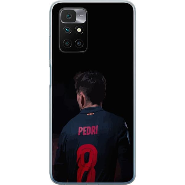 Xiaomi Redmi 10 Läpinäkyvä kuori Pedri FC Barcelona Jalkapallo Espanjalainen Keskikenttäpelaaja Maali Urheilumotivaatio Fanit Lapset Nuoret