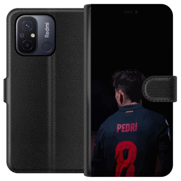 Xiaomi Redmi 12C Tegnebogsetui Pedri FC Barcelona Fodbold Spansk Midtbanespiller Mål Sportsmotivation Fans Børn Ungdom