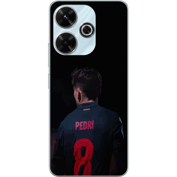 Xiaomi Redmi 13 Genomskinligt Skal Pedri FC Barcelona Fotboll Spansk Mittfältare Mål Sportmotiv Fans Barn Ungdom