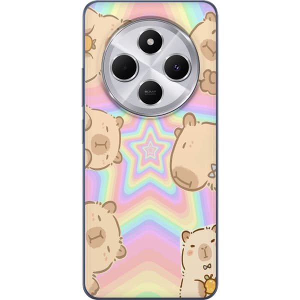 Xiaomi Redmi 14C Genomskinligt Skal Kawaii Capybara Galaxy Söt Anime Djur Rymdmotiv Kawaii Trend Present TikTok Design