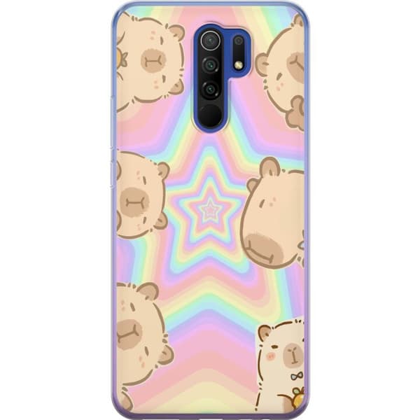 Xiaomi Redmi 9 Gennemsigtig cover Kawaii Capybara Galaxy Sød Anime Dyr Rummotiv Kawaii Trend Gave TikTok Design