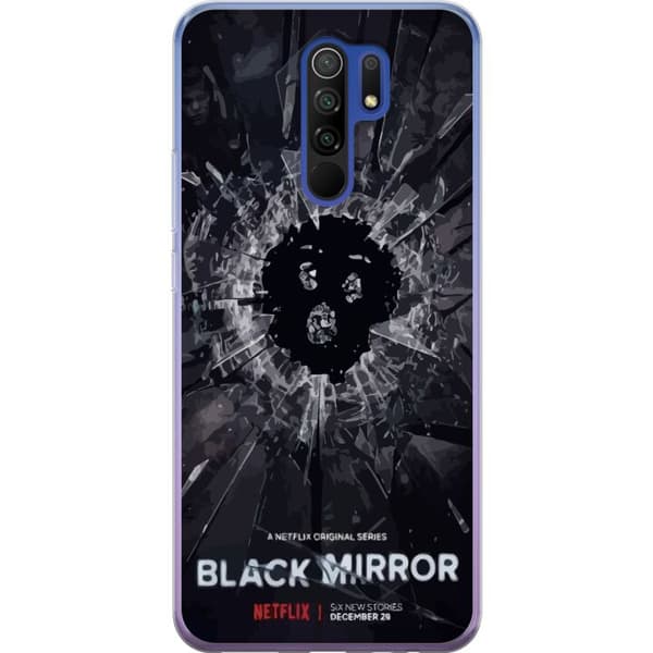 Xiaomi Redmi 9 Gjennomsiktig deksel Black Mirror Sci-Fi Netflix Serie Dystopi Teknologi Cyberpunk Mørkt TV Videospill Tema