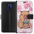Miniatyrbillede 1 af 3: Xiaomi Redmi 9 Tegnebogsetui Kawaii Capybara Hjerte Anime Stil Sød Design Dyremotiv TikTok Populær Gave Pige