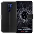 Miniatyrbillede 1 af 3: Xiaomi Redmi 9 Tegnebogsetui Black Mirror Sci-Fi Netflix Serie Dystopi Teknologi Cyberpunk Mørkt TV Videospil Tema