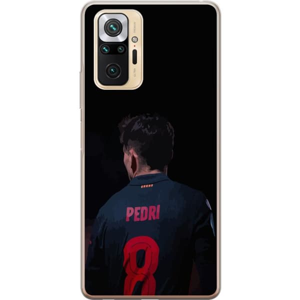Xiaomi Redmi Note 10 Pro Gennemsigtig cover Pedri FC Barcelona Fodbold Spansk Midtbanespiller Mål Sportsmotivation Fans Børn Ungdom