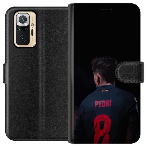 Xiaomi Redmi Note 10 Pro Plånboksfodral Pedri FC Barcelona Fotboll Spansk Mittfältare Mål Sportmotiv Fans Barn Ungdom