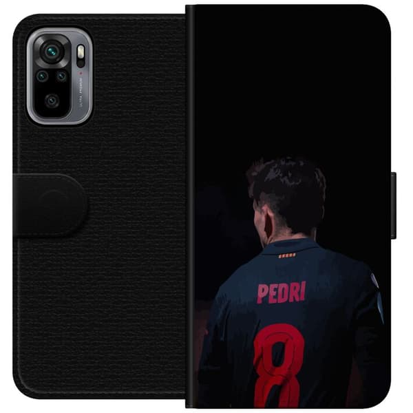 Xiaomi Redmi Note 10S Plånboksfodral Pedri FC Barcelona Fotboll Spansk Mittfältare Mål Sportmotiv Fans Barn Ungdom