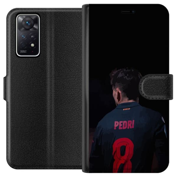 Xiaomi Redmi Note 11 Pro 5G Lommeboketui Pedri FC Barcelona Fotball Spansk Midtbanespiller Mål Sportsmotivasjon Fans Barn Ungdom