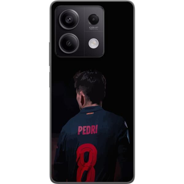 Xiaomi Redmi Note 13 Läpinäkyvä kuori Pedri FC Barcelona Jalkapallo Espanjalainen Keskikenttäpelaaja Maali Urheilumotivaatio Fanit Lapset Nuoret