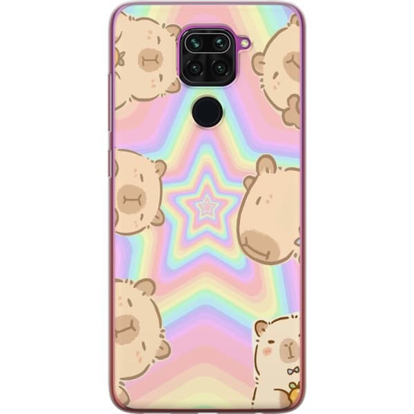 Xiaomi Redmi Note 9 Genomskinligt Skal Kawaii Capybara Galaxy Söt Anime Djur Rymdmotiv Kawaii Trend Present TikTok Design