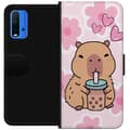 Pikkukuva 1 / 3: Xiaomi Redmi Note 9 4G Lompakkokotelo Kawaii Capybara Sydän Anime-tyyli Söpö Suunnittelu Eläinaihe TikTok Suosittu Lahja Tyttö