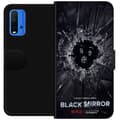 Miniatyrbild 1 av 3: Xiaomi Redmi Note 9 4G Plånboksfodral Black Mirror Sci-Fi Netflix Serie Dystopi Teknik Cyberpunk Mörkt TV Spelmotiv