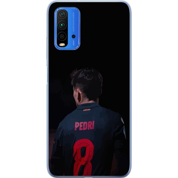 Xiaomi Redmi Note 9 4G Gennemsigtig cover Pedri FC Barcelona Fodbold Spansk Midtbanespiller Mål Sportsmotivation Fans Børn Ungdom