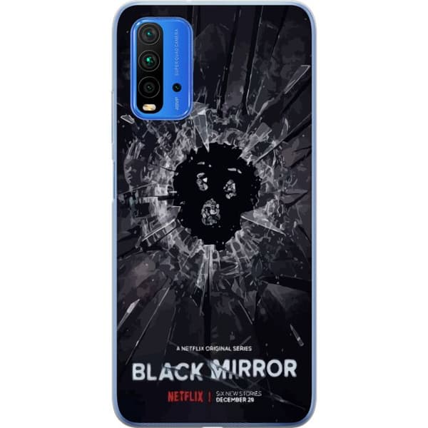 Xiaomi Redmi Note 9 4G Genomskinligt Skal Black Mirror Sci-Fi Netflix Serie Dystopi Teknik Cyberpunk Mörkt TV Spelmotiv