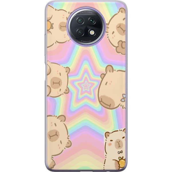 Xiaomi Redmi Note 9T Genomskinligt Skal Kawaii Capybara Galaxy Söt Anime Djur Rymdmotiv Kawaii Trend Present TikTok Design