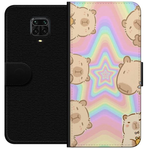 Xiaomi Redmi Note 9S Tegnebogsetui Kawaii Capybara Galaxy Sød Anime Dyr Rummotiv Kawaii Trend Gave TikTok Design