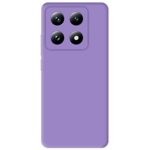 Enfärgad silikonhölje Matt Lila kompatibel med Xiaomi 14T 4G