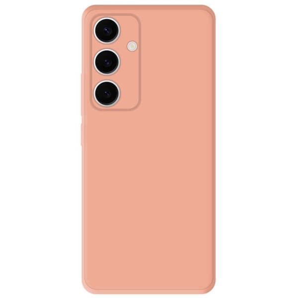 Enfärgad silikonfodral Matt Rosa kompatibel med Samsung Galaxy S24 FE