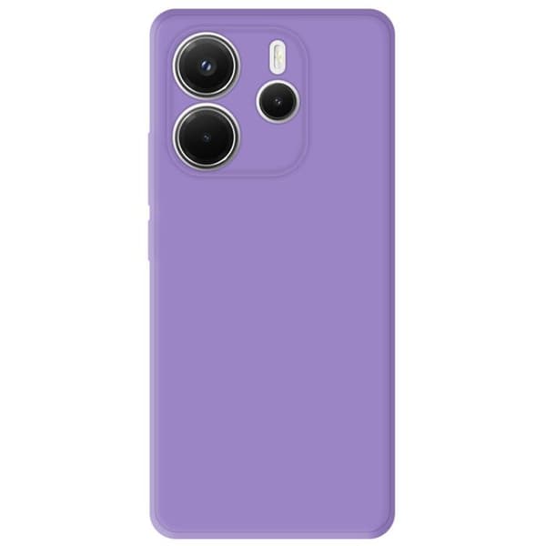 Enfärgad silikonfodral Mat Lila kompatibel med Xiaomi Redmi Note 14 4G