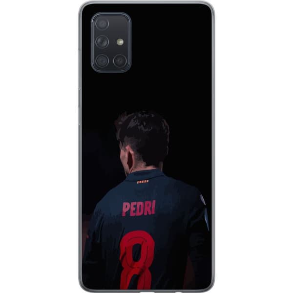 Samsung Galaxy A71 Läpinäkyvä kuori Pedri FC Barcelona Jalkapallo Espanjalainen Keskikenttäpelaaja Maali Urheilumotivaatio Fanit Lapset Nuoret