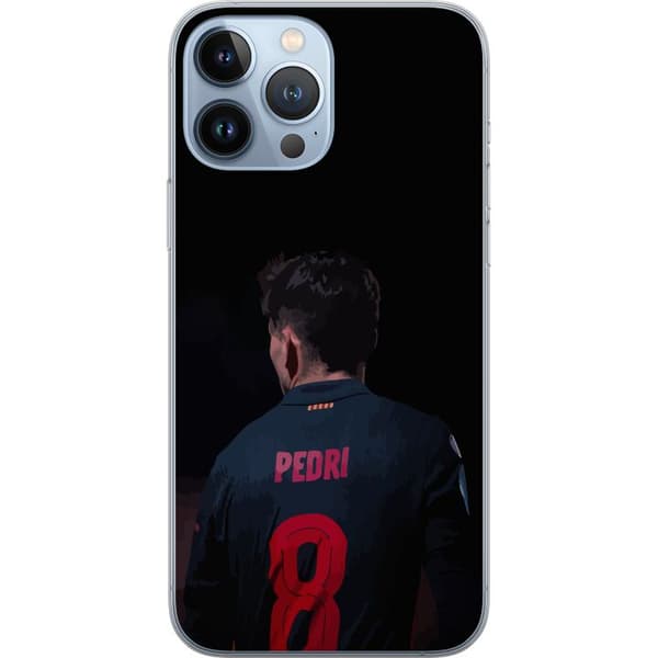 Apple iPhone 13 Pro Max Gennemsigtig cover Pedri FC Barcelona Fodbold Spansk Midtbanespiller Mål Sportsmotivation Fans Børn Ungdom