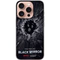 Miniatyrbild 1 av 3: Apple iPhone 16 Pro Genomskinligt Skal Black Mirror Sci-Fi Netflix Serie Dystopi Teknik Cyberpunk Mörkt TV Spelmotiv