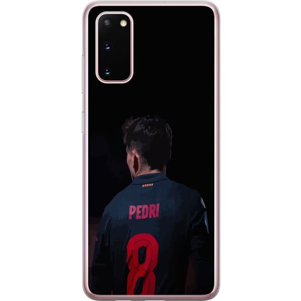 Samsung Galaxy S20 Genomskinligt Skal Pedri FC Barcelona Fotboll Spansk Mittfältare Mål Sportmotiv Fans Barn Ungdom