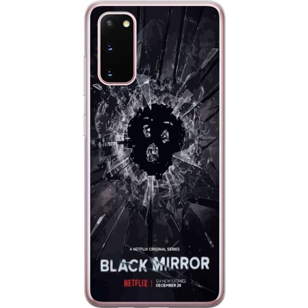 Samsung Galaxy S20 Gjennomsiktig deksel Black Mirror Sci-Fi Netflix Serie Dystopi Teknologi Cyberpunk Mørkt TV Videospill Tema