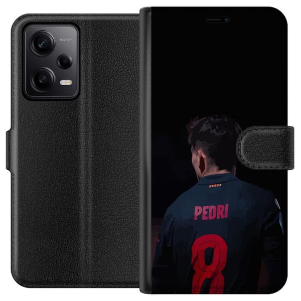 Xiaomi Redmi Note 12 Pro Tegnebogsetui Pedri FC Barcelona Fodbold Spansk Midtbanespiller Mål Sportsmotivation Fans Børn Ungdom
