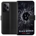 Miniatyrbillede 1 af 3: Xiaomi Redmi Note 12 Pro Tegnebogsetui Black Mirror Sci-Fi Netflix Serie Dystopi Teknologi Cyberpunk Mørkt TV Videospil Tema