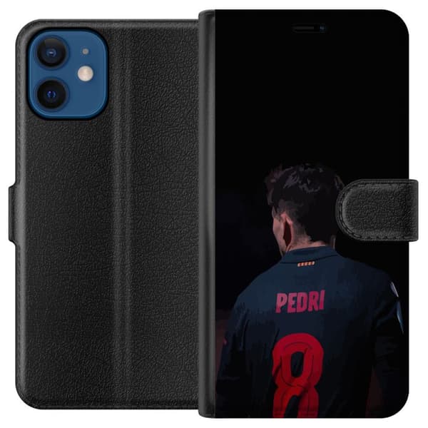 Apple iPhone 12 Tegnebogsetui Pedri FC Barcelona Fodbold Spansk Midtbanespiller Mål Sportsmotivation Fans Børn Ungdom