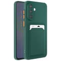 Miniatyrbild 6 av 6: Coque för Samsung Galaxy A36 Fodral med kortplats Mjuk Anti-repor Mörkgrön