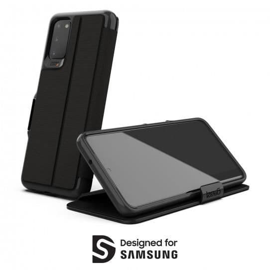 Foliofodral - GEAR4 - Oxford - 360° skydd - D3O® - Kompatibel Samsung Galaxy S20