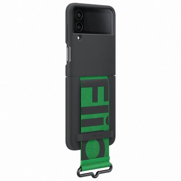 Silikonfodral med snodd SAMSUNG Galaxy Z Flip4 svart