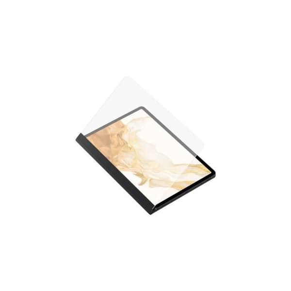 Note View Cover Tab S7 / S8 Color Black Bokomslag med transparent fönster och pekskärm SAMSUNG - EF-ZX700PBEGEU