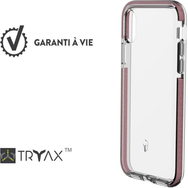 Skyddsfodral - Force Case Life - iPhone X/XS - Rosa - Fallmotstånd - Livstidsgaranti