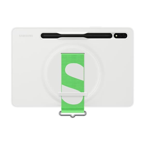 Bakstycke Rem Cover - SAMSUNG - Tab S8 - Vit - Syntetisk - Handtag väljare