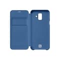 Miniatyrbild 3 av 5: Flip Wallet Fodral - Samsung - Galaxy A6+ 2018 - Blå - Smal design - Skyddsflik