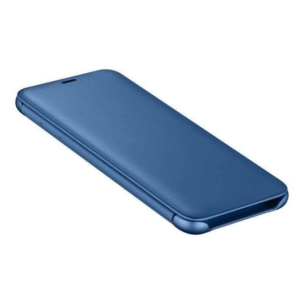 Flip Wallet Fodral - Samsung - Galaxy A6+ 2018 - Blå - Smal design - Skyddsflik