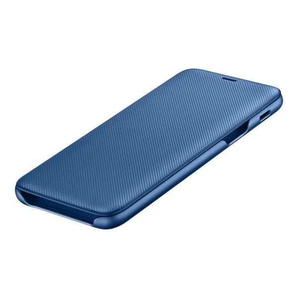 Flip Wallet Fodral - Samsung - Galaxy A6+ 2018 - Blå - Smal design - Skyddsflik