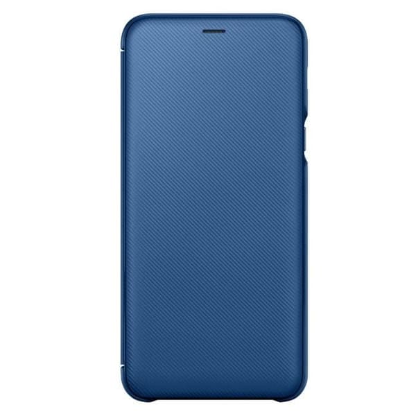Flip Wallet Fodral - Samsung - Galaxy A6+ 2018 - Blå - Smal design - Skyddsflik