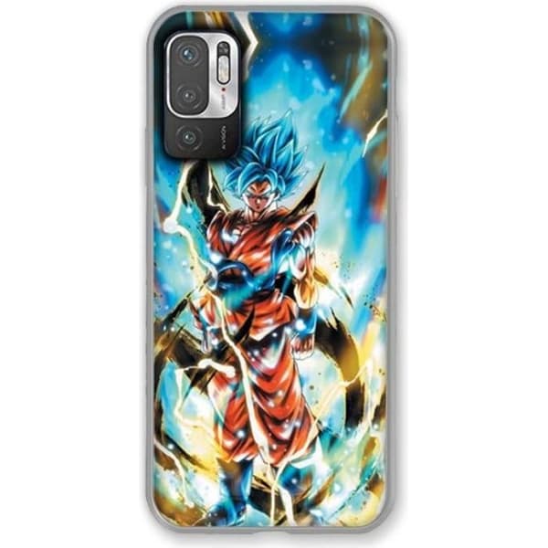 Fodral till Xiaomi Redmi Note 10 5G Manga Dragon Ball Son Goku Vit en storlek