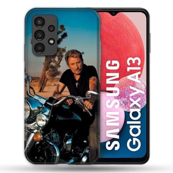 Fodral - Johnny Hallyday - Galaxy A13 - Musik - Motorcykel - Mjuk TPU