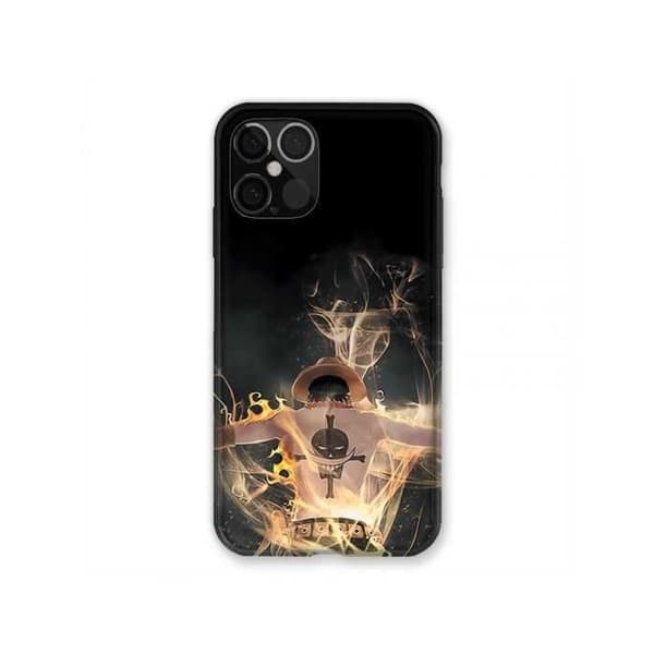 Förstärkt Fodral För Iphone 12 / 12 Pro Manga One Piece Ace Svart
