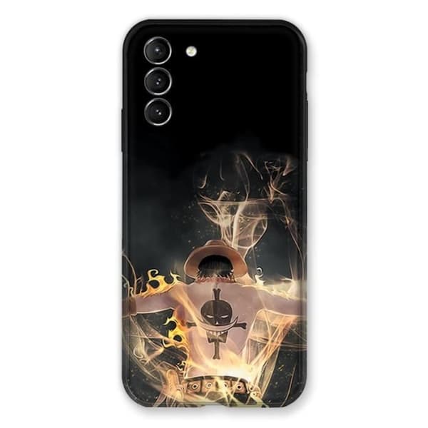 Fodral till Samsung Galaxy S21 Plus Manga One Piece Ace Black One Size